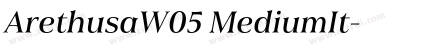 ArethusaW05 MediumIt字体转换